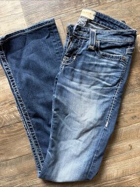 Big Star Y2K Dark to Light Blue Bootcut Jeans Faded Denim Size 25 Long 0-2 XS-S